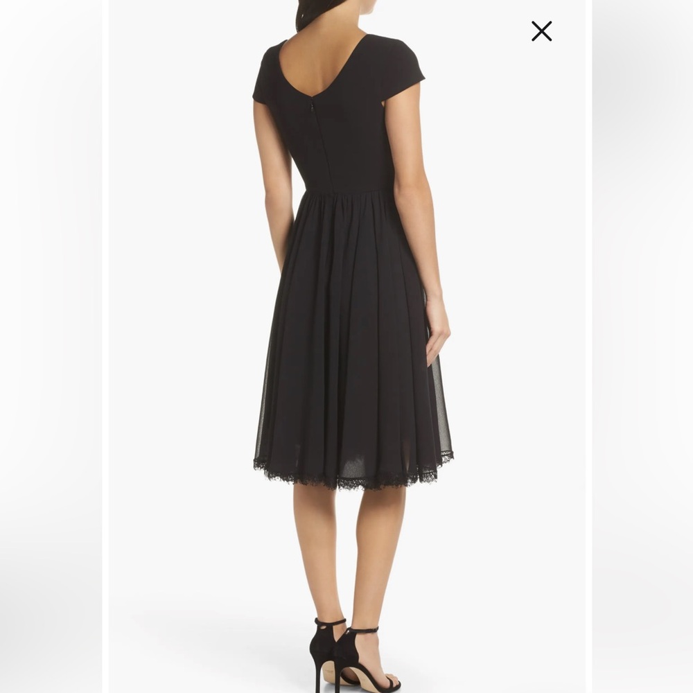 Corey Chiffon Fit & Flare Cocktail Dress Dress the Population - Picture 2 of 11